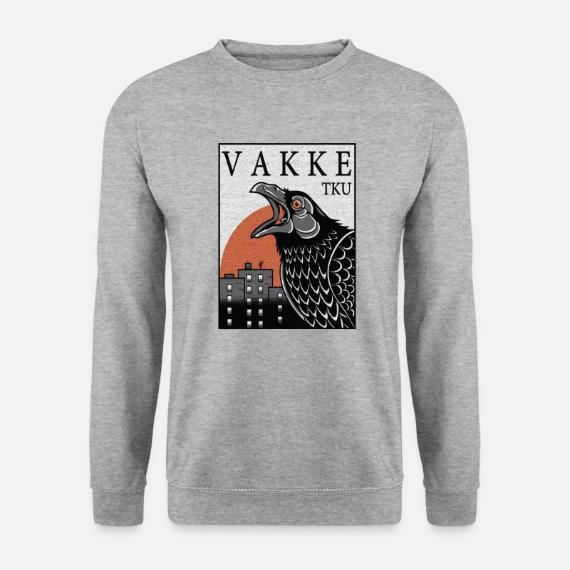 Vakke - Unisex Pullover - Weißgrau meliert