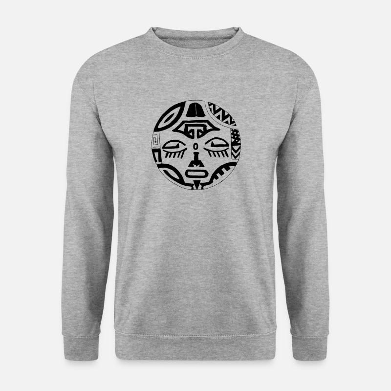 FACE 2 FACE front - Unisex Sweatshirt - salt & pepper