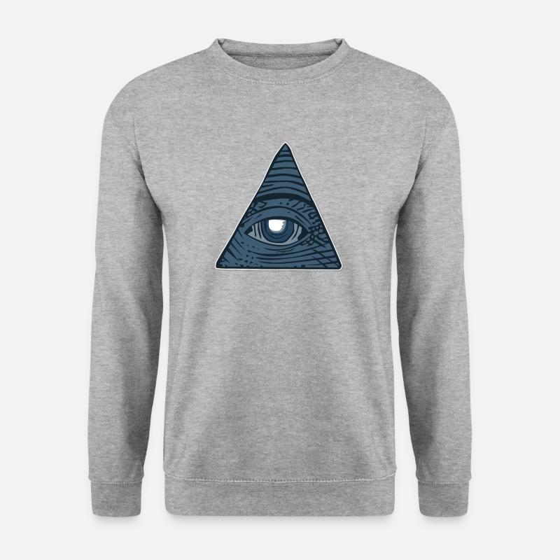 Illuminati - Unisex Pullover - Weißgrau meliert