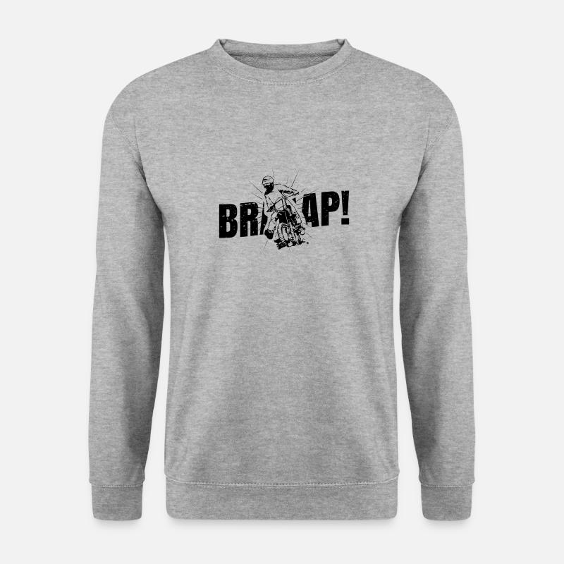 Braaap - Unisex Pullover - Weißgrau meliert
