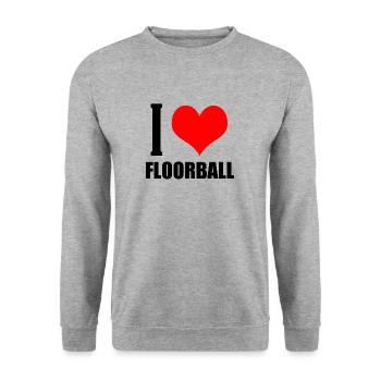 Floorball - Sweat-shirt Unisexe - gris chiné - Devant - Alina (178cm) & Michal (187cm)