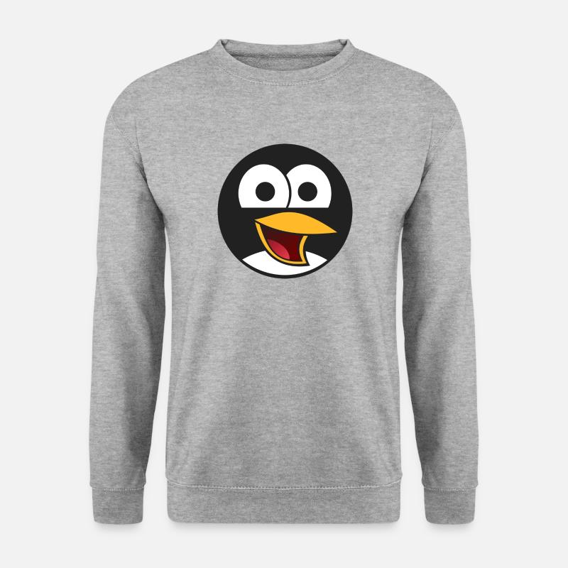 Vogel Comic - Unisex Pullover - Weißgrau meliert