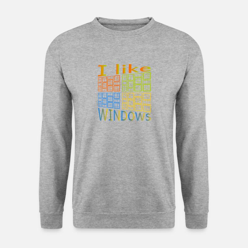 I like Windows - Unisex Sweatshirt - salt & pepper