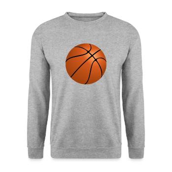 basket-ball - Sweat-shirt Unisexe - gris chiné - Devant - Alina (178cm) & Michal (187cm)