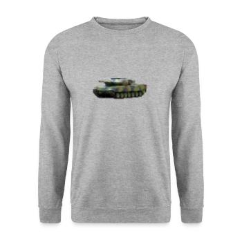 armure - Sweat-shirt Unisexe - gris chiné - Devant - Alina (178cm) & Michal (187cm)