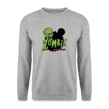 Undead is not Dead 02 - Sweat-shirt Unisexe - gris chiné - Devant - Alina (178cm) & Michal (187cm)