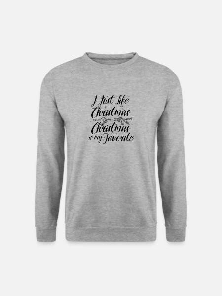 Christmas Mistletoe Ivy December Gift - Unisex Sweatshirt - salt & pepper