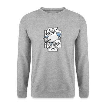 ETH à la Lune - Sweat-shirt Unisexe - gris chiné - Devant - Alina (178cm) & Michal (187cm)