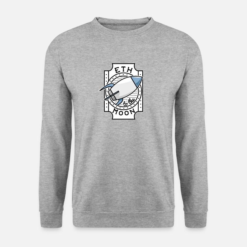 ETH to the Moon - Unisex Sweatshirt - salt & pepper