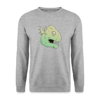 St George Louison - Unisex Pullover - Weißgrau meliert - Vorne - Alina (178cm) & Michal (187cm)