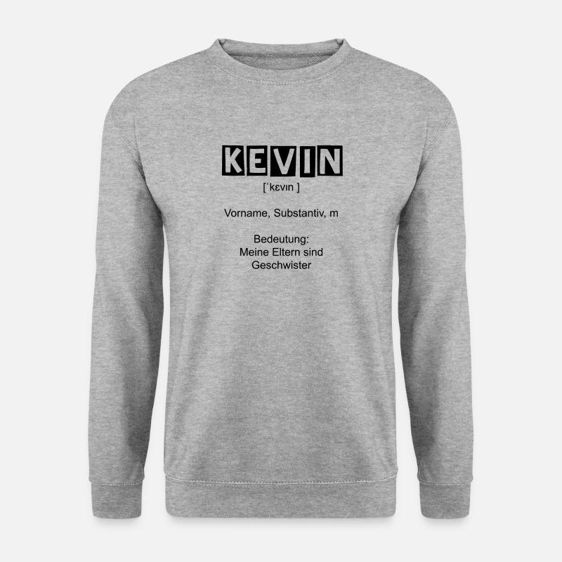 Kevin - Unisex Pullover - Weißgrau meliert