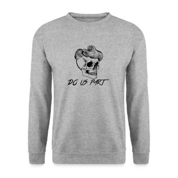 Partenaire chercher jusqu'à leur mort amoureux BB Part 2 - Sweat-shirt Unisexe - gris chiné - Devant - Alina (178cm) & Michal (187cm)
