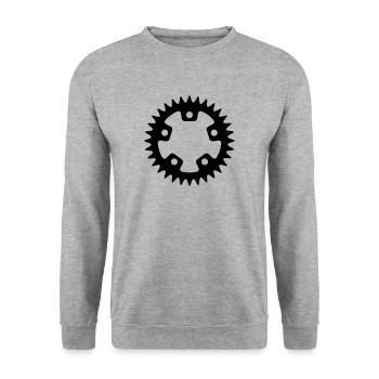 Bike - Bike - Unisex Sweatshirt - salt & pepper - Front - Alina (178cm) & Michal (187cm)