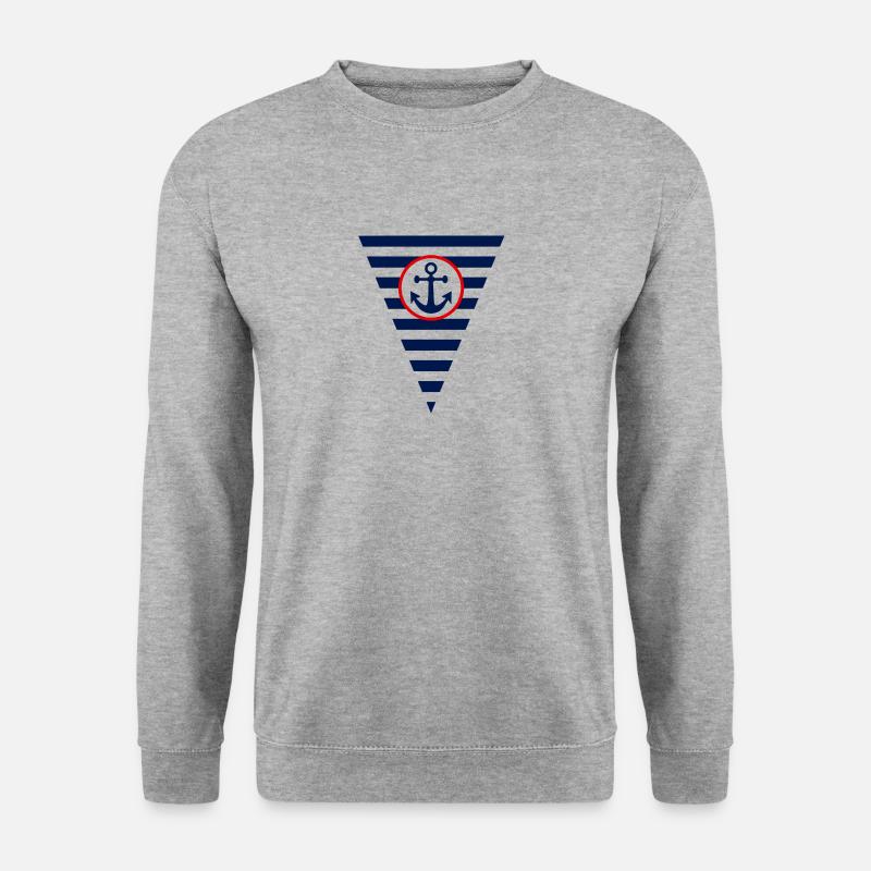 Flag, anchor, maritime - Unisex Sweatshirt - salt & pepper