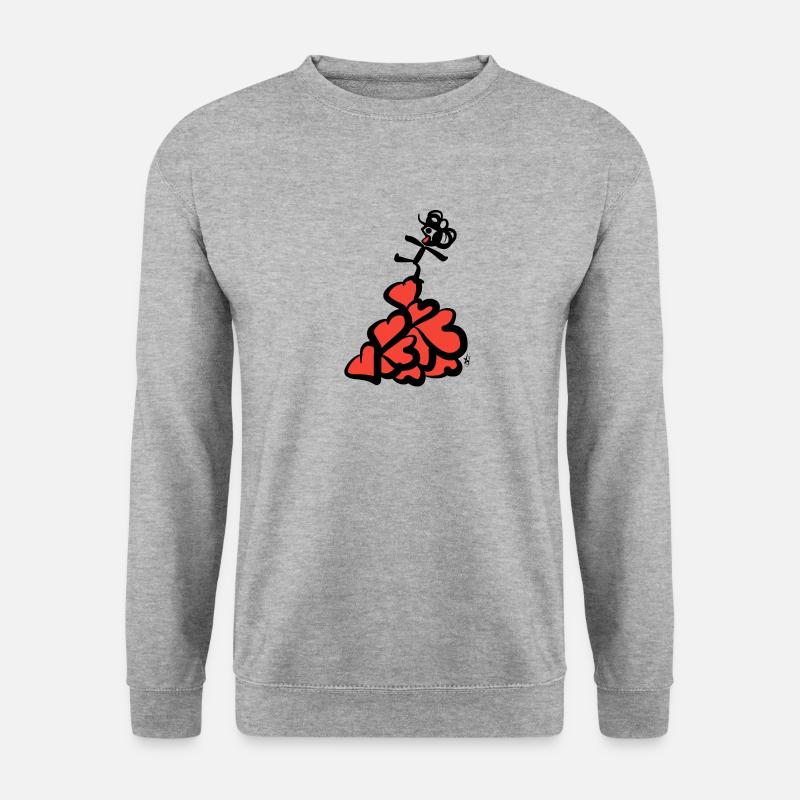 Kuoro des Stapels - Unisex Pullover - Weißgrau meliert