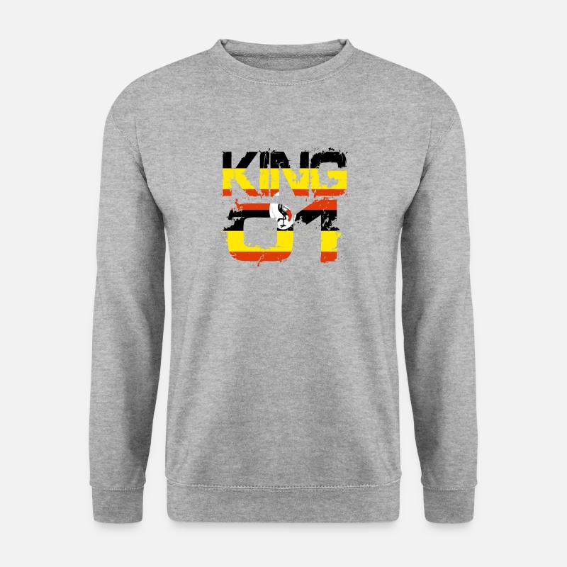 Gift King 01 Country Partner Uganda - Unisex Sweatshirt - salt & pepper
