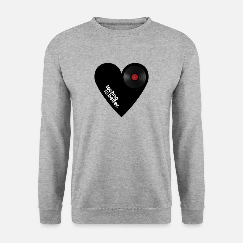Techno Heart - Unisex Sweatshirt - salt & pepper