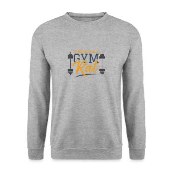 Ce gars-là est un cadeau sportif Gym Rat Formation - Sweat-shirt Unisexe - gris chiné - Devant - Alina (178cm) & Michal (187cm)