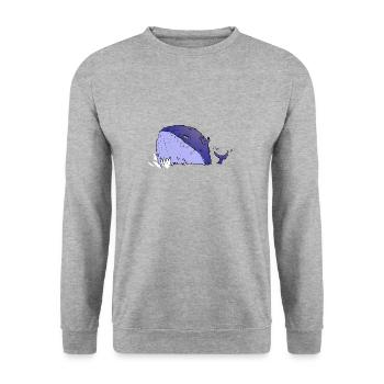 Monique Soiffard - Unisex Sweatshirt - salt & pepper - Front - Alina (178cm) & Michal (187cm)