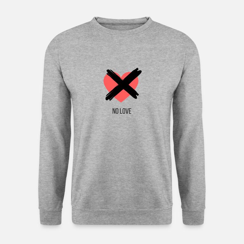 Pas d'amour - Sweat-shirt Unisexe - gris chiné