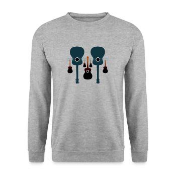 Acoustic guitars - Unisex Sweatshirt - salt & pepper - Front - Alina (178cm) & Michal (187cm)