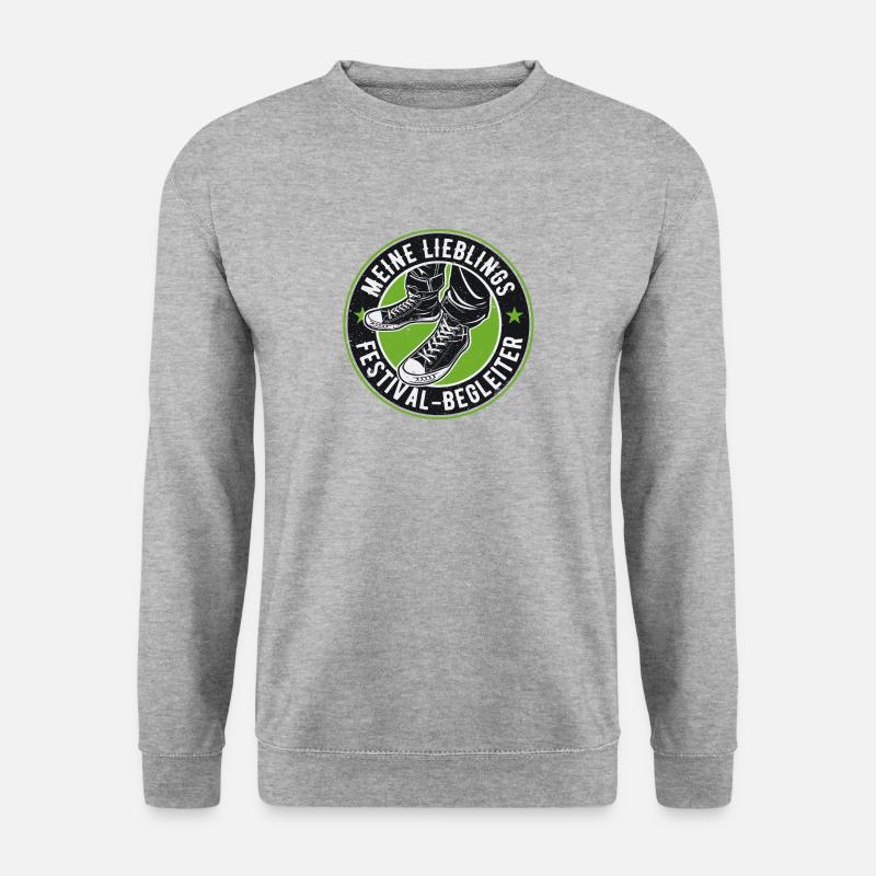 MEIN LIEBLINGS FESTIVAL BEGLEITER - Unisex Pullover - Weißgrau meliert