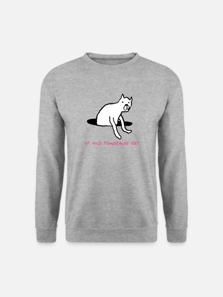Ist noch Pampelmuse da? - Unisex Pullover - Weißgrau meliert