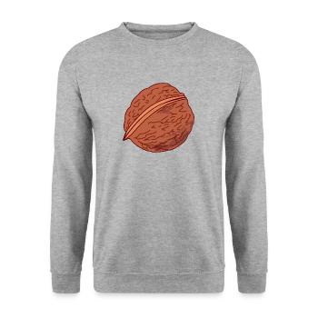 walnuts walnut veggie vegetables fruits6 - Unisex Sweatshirt - salt & pepper - Front - Alina (178cm) & Michal (187cm)