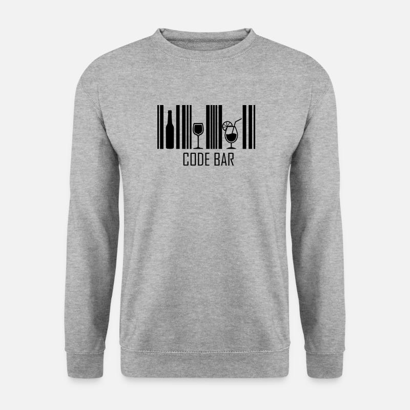 Code Bar - Unisex Sweatshirt - salt & pepper