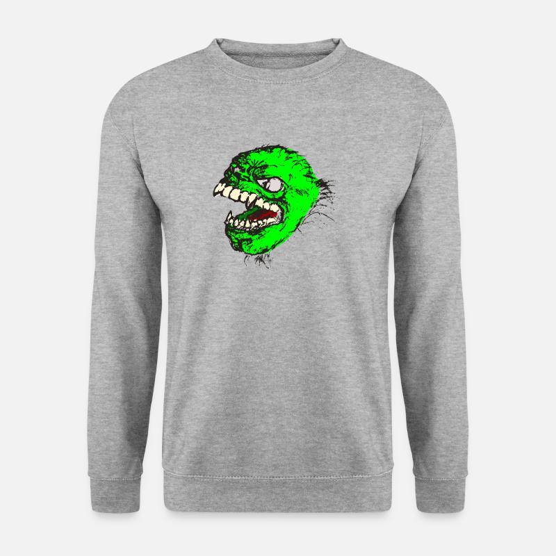 Green monster has sharp teeth - Unisex Sweatshirt - salt & pepper
