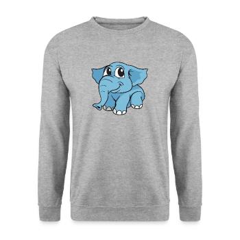 Elephant elephant - Unisex Sweatshirt - salt & pepper - Front - Alina (178cm) & Michal (187cm)