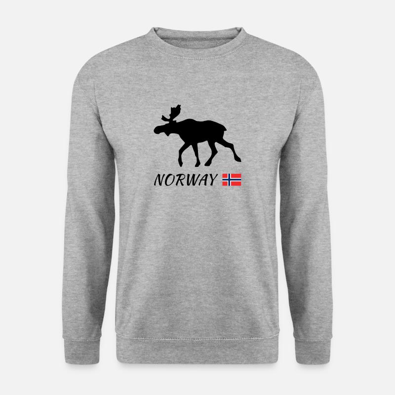 Elk, Norway - Unisex Sweatshirt - salt & pepper