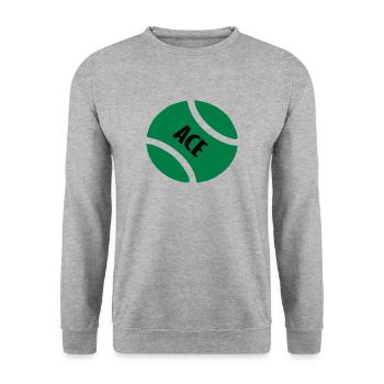 ace tb - Sweat-shirt Unisexe - gris chiné - Devant - Alina (178cm) & Michal (187cm)