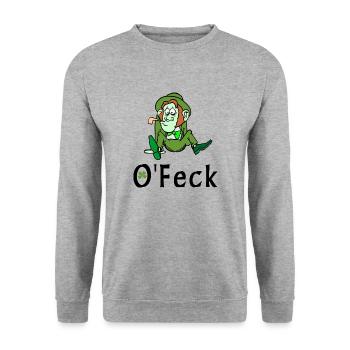 Irish Feck - Unisex Sweatshirt - salt & pepper - Front - Alina (178cm) & Michal (187cm)