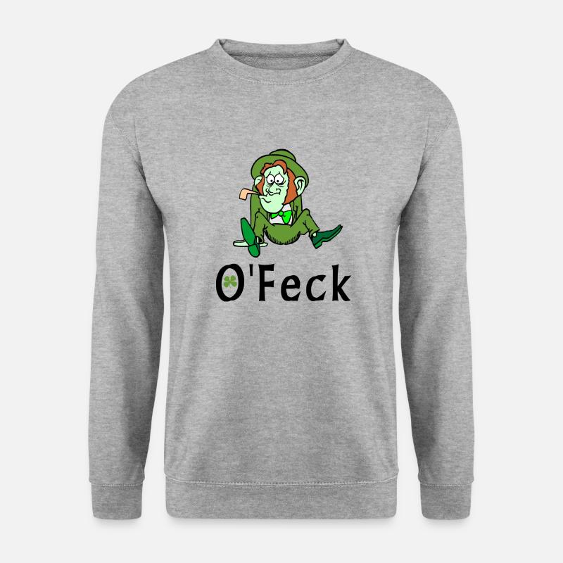 Irish Feck - Unisex Pullover - Weißgrau meliert