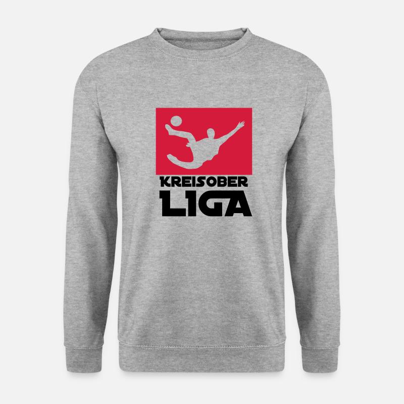 Kreisoberliga - Unisex Pullover - Weißgrau meliert