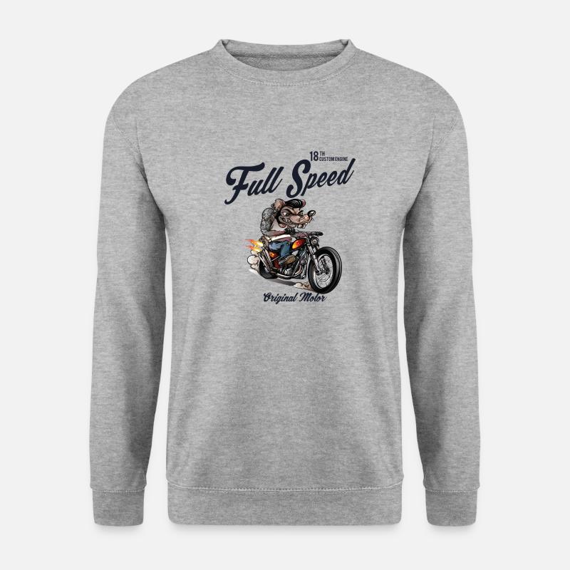 Full Speed Rat Race - Unisex Pullover - Weißgrau meliert