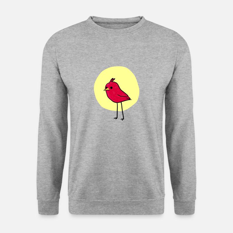 Birb - Unisex Pullover - Weißgrau meliert