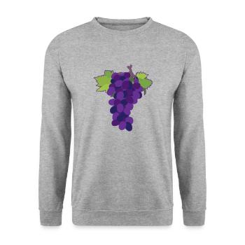 Raisin - Unisex Sweatshirt - salt & pepper - Front - Alina (178cm) & Michal (187cm)