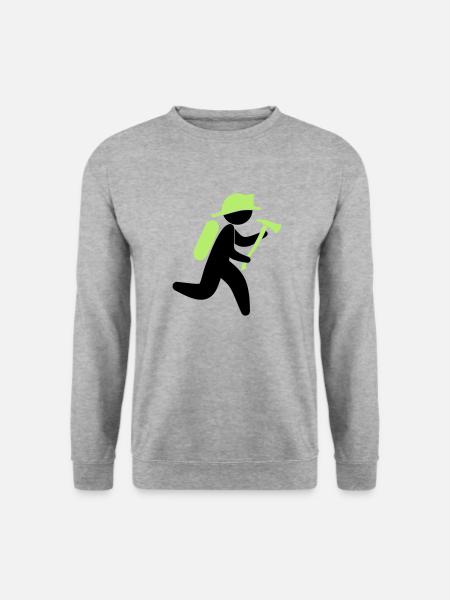 A fireman with an ax - Unisex Sweatshirt - salt & pepper