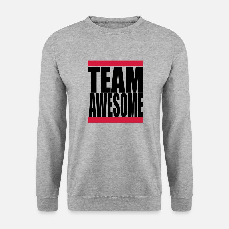team awsome - Unisex Sweatshirt - salt & pepper