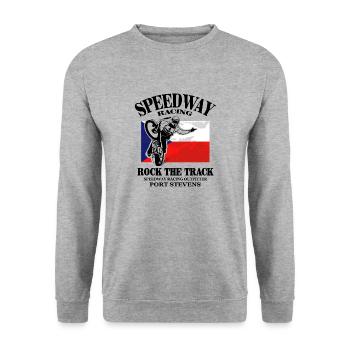 Speedway - Czech Republic Flag - Sweat-shirt Unisexe - gris chiné - Devant - Alina (178cm) & Michal (187cm)