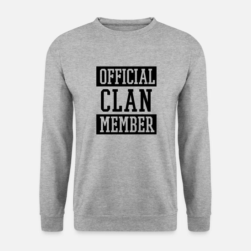 Official Clan Member - Unisex Pullover - Weißgrau meliert