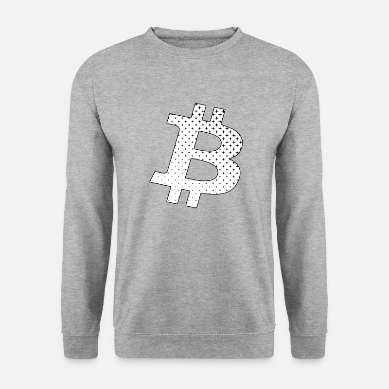 Bitcoin - Unisex Pullover - Weißgrau meliert