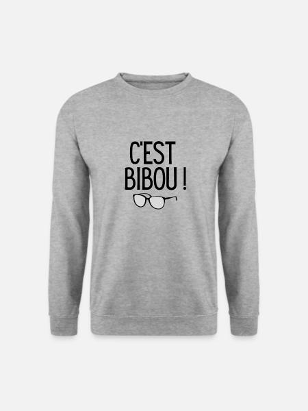 c'est bibou - Sweat-shirt Unisexe - gris chiné