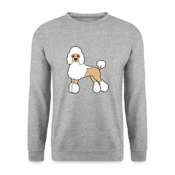 poodle - Unisex Sweatshirt - salt & pepper - Front - Alina (178cm) & Michal (187cm)