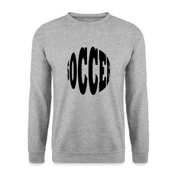 Fußball Football - Sweat-shirt Unisexe - gris chiné - Devant - Alina (178cm) & Michal (187cm)