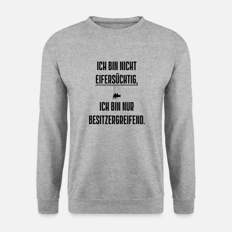 Spruch 17 - Unisex Pullover - Weißgrau meliert