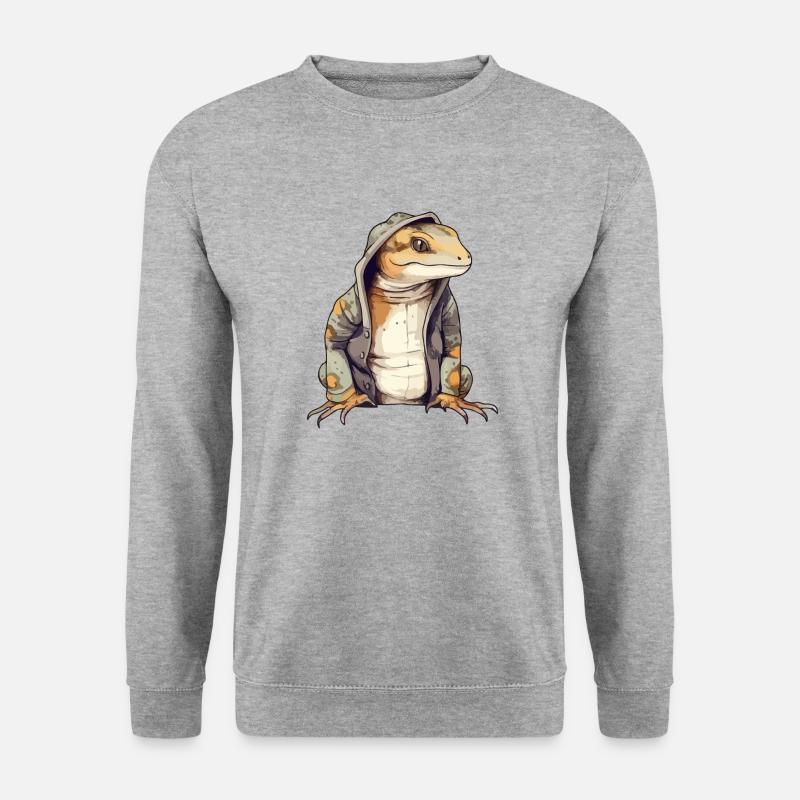 Fijo Salamander - Unisex Pullover - Weißgrau meliert