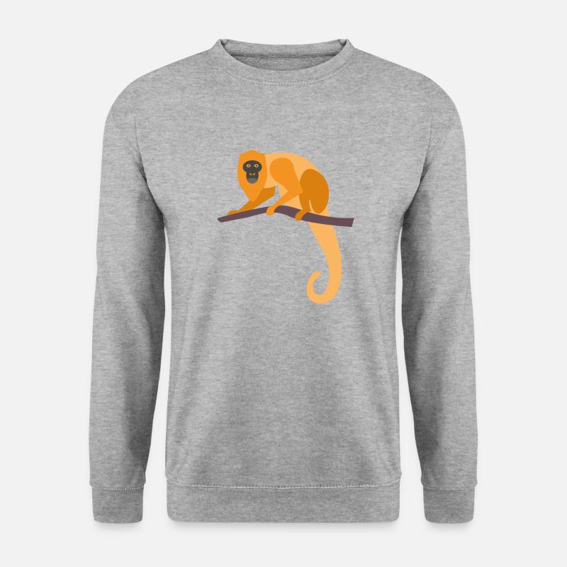 Wildtiere - Unisex Pullover - Weißgrau meliert
